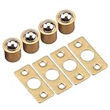 Kugelschnäpper für Schranktüren, 12,5 mm Durchmesser, 4 Stück Messing-Rollkugel-Türriegel,...