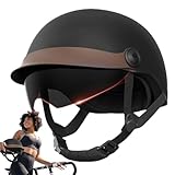 Jubepk Motorrad-Halbkopfbedeckung, Multisport-Kollisionsschutzhut, Cruiser-Scooter-Helm,...