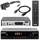 Megasat HD 390 HD SAT Receiver (HDTV, DVB-S2, HDMI, 1080p, SCART, USB Mediaplayer, Full HD, Astra...