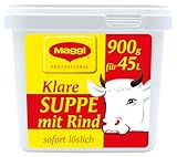 MAGGI Professional Klare Suppe mit Rind, Rindfleischpulver, Kräutern, Sofort löslich, 1 er Pack (1...