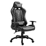 YOLEO Gaming Stuhl, ergonomischer Bürostuhl höhenverstellbar Gaming Chair Gamer Stuhl mit...