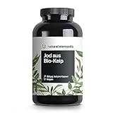 Jod aus Bio-Kelp – 365 Kapseln – 150µg Jod aus Braunalgen – Bio-Qualität für die...