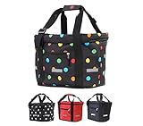 BÜCHEL Fahrradkorb vorne | Einkaufs-Tasche I Faltbar I Fahrrad Korb mit Express-Halterung für...