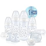 NUK First Choice+ Perfect Start Babyflaschen Set | Erstausstattung mit 4 Temperature Control...