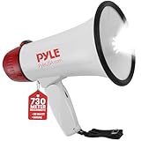 Pyle Signalhorn, Megaphon – Megaphone with Siren – Megafon mit Sirene, Mikrofon & Taschenlampe,...