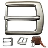 Amazleer Gürtelschnalle für Herren, Belt Buckle, Zinklegierung Poliert, 40mm, Einzelne Zinken...