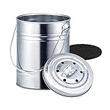 Generic Mülldosen 3-Liter-Küchen-Kompost-Behälter ohne Schloss-Deckel-Kunststoff-Liner &...