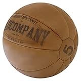 Bad Company Vintage Leder Medizinball in 10 Gewichtsstufen l Vollball aus hochwertigem Echtleder in...