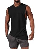 Tank Top Herren, Ärmelloses Muskelshirts Gym Sport Unterhemd Männer T Shirt Herren Fitness...