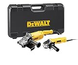 DeWalt Winkelschleifer Doppelset/Trennschleifer (mit 2.200 W/230 mm und 900 W/125 mm...