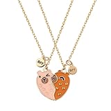 FloralGrace 2 Stück Capybara Freundschaftskette, Capibara Freundschaftsketten für 2 mädchen,...