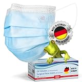 kela OP-Maske - 50x Medizinische Maske Blau | Made in Germany | Atemschutzmaske | Mund- und...