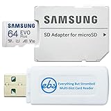 Samsung Evo Plus 64 GB MicroSD Speicherkarte für DJI Mavic Mini, DJI Mavic Mini 2 Drohne UHS-I...