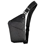 BROADREAM Schultertasche，Anti-Diebstahl Sling Bag，Schultertasche Herren...