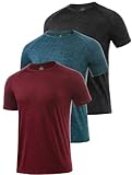 Star Vibe 3 Stücke trockene T-Shirts für Herren Schwitzen Sport T-Shirts Sport...