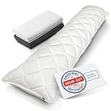 Rosenkern® Seitenschläferkissen mit Bezug 40 x 145 cm - Höhenverstellbar für bessere Schlaflage...