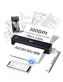 iDPRT MT610 Tragbarer Thermodrucker, Bluetooth-Tintenloser Drucker für unterwegs, Mobiler Drucker...