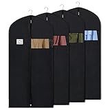 Syeeiex Kleidersack für die Aufbewahrung, 60x152 cm Atmungsaktiver Stoff, Kleidersäcke Lang für...