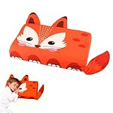 MIYUANGKJ Schlummerkids Kissen 46x26cm Ergonomisches Nackenkissen Calmly Kinderkissen Kawaii Tiere...