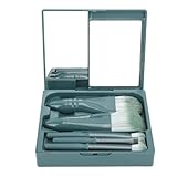 HETHLIF Make-up-Pinsel-Set, Weiche, Seidige, Tragbare Pinsel für Zuhause und Reisen (GREEN)