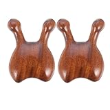 Healvian 2 Stück Holz Gesichts Akupunktur Schaber Ergonomisches Nasenmassagegerät...