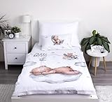 Theonoi Kinderbettwäsche Kleinkinder Bettwäsche Babybett komplett Set Bettbezug 100x135 &...