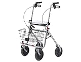 Bischoff & Bischoff Senio Rollator, faltbar - Standard-Rollator mit großen Rädern für drinnen und...