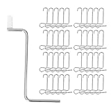 41PCS Zaundrahtspanner, Stacheldrahtzaunspanner-Kit, Rostfreies Stacheldrahtzaunwerkzeug aus...