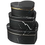 ROMISBABA Marmor Herz Geschenkbox 3 Stück Umweltfreundliche Papier Aufbewahrungsbox für...