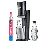 SodaStream Wassersprudler CRYSTAL 3.0 mit Quick-Connect CO2-Zylinder| inkl. 2x 0,8L CRYSTAL...