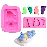 3D Schlafendes Baby Silikon Fondant Form - Torten Rand DIY Silikonform Kuchen Dekoration -...