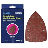 Dapetz ® Schleifblätter, 120er-Körnung, Schleifpapier für Bosch Multischleifer PSM 100A, PSM 200...