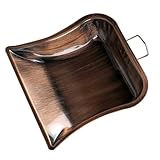 UKCOCO Rostfreie Edelstahl Staubschaufel Handlich mit Aufhängehaken Ergonomisch Griff rutschfest...