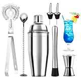 talifoca Cocktail Shaker Set, 8 Stück Edelstahl Cocktail Mix Set, 750 ML cocktail set, edelstahl...