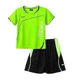 Jowowha Kinder Sport Kleidung Set Jungen Mädchen Sports Trikots Kurzarm T-Shirt und Shorts Sport...