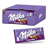 Milka Trauben-Nuss Tafel 22 x 100g, Alpenmilch Schokolade mit Trauben- und Haselnüssen, Noch...