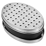 Sewroro Käsereibe aus Edelstahl mit Integriertem Kunststoffbehälter Multifunktionale Gemüsereibe...