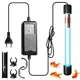 Aquarium UV Sterilisator Lampe mit Timer 13W: Aquarien UV Licht Wasserklärer gegen Algen &...