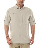Herren Langarm Hemd Outdoor Hemd Männer Langarmhemd Schnelltrocknendes Leichtes Funktionshemd...