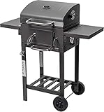 ACTIVA Angular Smart Holzkohlegrill I Holzkohlegrill mit Deckel, verstellbarer Kohlewanne &...