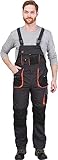 Reis Foreco-B_Sbp50 Foreco Latzhose, Größe 50, Steel-Black/Orange