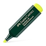 FABER-CASTELL 154807 - Textmarker 48 gelb, nachfüllbar, Textliner Superfluorescent