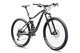 HEAD Unisex – Erwachsene Adapt Edge 2.0 Full Suspension Bike, grau metallic/schwarz, 48