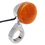 QIULKU Blinker Motorrad,Motorrad Blinker 2 paar 39mm/41mm Motorrad Bullet Vorne Hinten Blinker Licht...