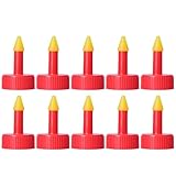 TOGEVAL 10 Stück PVC Kunststoff Bewässerungsdüsen Rot Kleine Gartenspritzen für Sukkulenten...