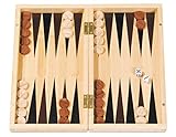 Fridolin Bamboo Game - Backgammon aus Bambus; Geöffnet: 28 x 2 x 29,4 cm; Inkl. Anleitung