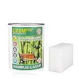 LIXUM WETTERSCHUTZ BAMBUS BIO LASUR (farblos) 175 ml = 5m² - natürlicher Langzeitschutz für Holz,...