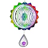 Vogelschreck für draußen, reflektierend, 3D-Edelstahl, Windspiel, Gartendekoration, Vogelschreck,...