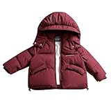 Generisch Kinder Jungen Mädchen Winter Einfarbig Abgerundeter Hals Mit Baby Übergangsjacke...