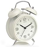 Eachui Doppelglockenwecker mit Nachtlicht, großes Zifferblatt von 4 Zoll, Analog Quarzwecker mit...